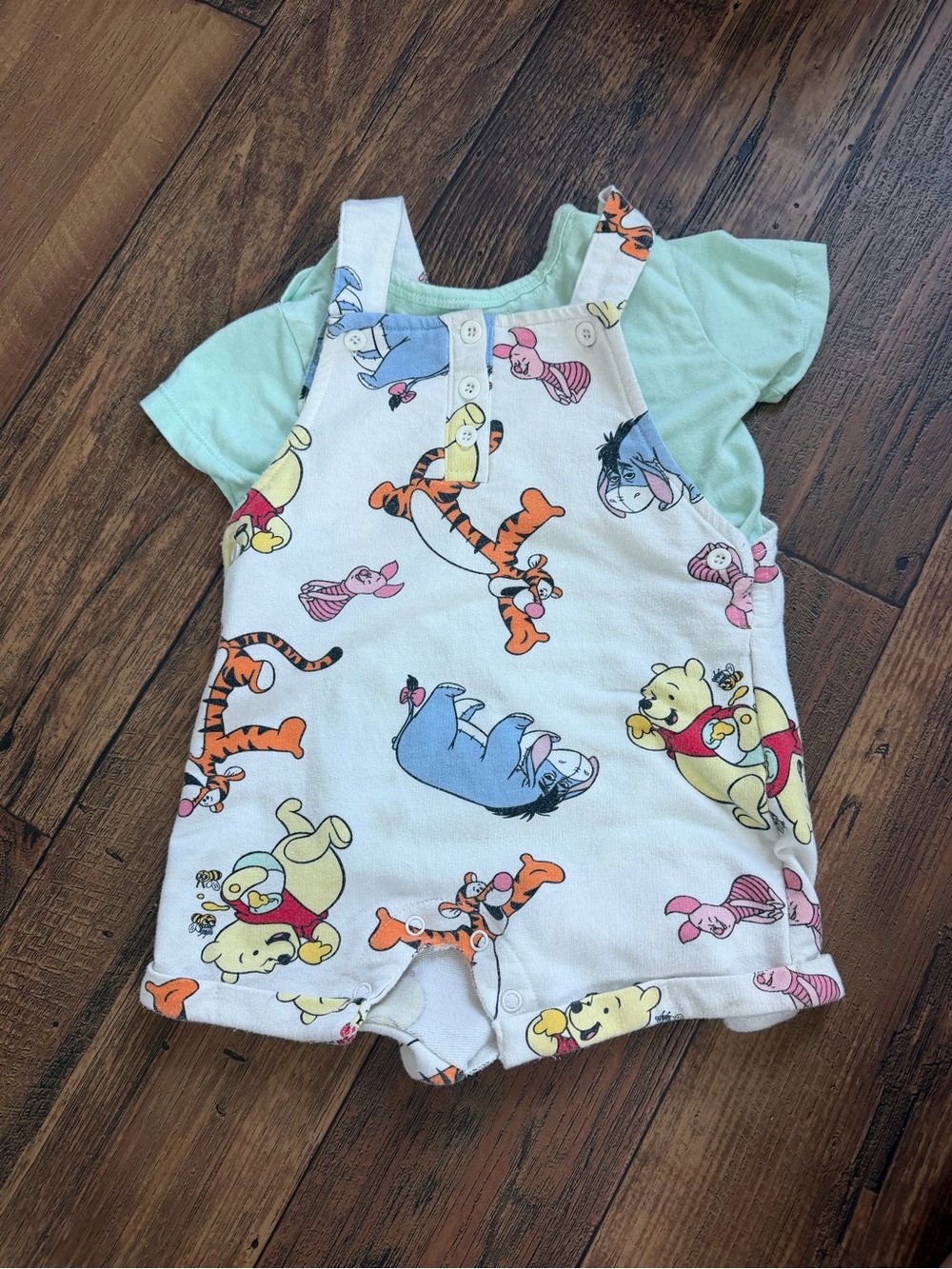 Disney Baby Mint Green Graphic Onesie